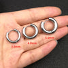 Stainless Steel Hoop Earrings with 3 mm to 5 mm Bands in Multiple Sizes - Image 2