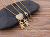 Family Pendant Necklace with Child Figure Combinations and Stone Accents - Image 57