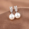 Simulated Pearl Dangle Earrings for Women Wedding Engagement Accessories Simple Stylish Earrings - Image 3
