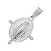 Virgin Mary Pendant Necklace with Colorful Beaded Stainless Steel Chain - Image 42