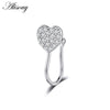 1pc Zirconia Fake Piercing Clip Nose Ring Body Jewelry for Women Ear Cuffs Heart Cross Star Leaf Flowers Clip Nose Rings - Image 17