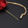 1 Pcs Ribbon Men Rose Flower Golden Leaf Brooch Pin Suit Lapel Men Wedding Boutonniere Brooch Jewelry - Image 3