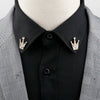 1 Pair Retro Lapel Pin Brooch Vintage Tree Leaf Collar Pin Hollowed Out Crown Shirts Suits Breastpin Jewelry Accessories - Image 8
