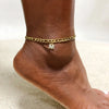 Crystal A-Z Letter Initial Anklets Bracelet for Women,Cuban Link Anklet Stainless Steel Beach Leg Foot Chains - Image 12