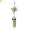 Csja Stone Pendant Merkaba Locket Pendulum Hexagonal Prism Crystal Long Pendants for Necklaces Women Jewelry - Image 26