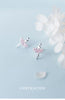 Modian Sparkling Pink AAA Zircon Stud Earrings for Women Elegant Dancer 925 Sterling Silver Europe Fine Jewelry Brincos
