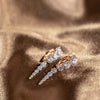 Full Claw Inlay Zircon Decreasing Design Drop English Earrings Rose Gold Plated Party Jewelry Women Classic Wedding Accessories - Image 5