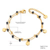 Bohemia Style Stainless Steel Choker Necklace Bracelet Earrings Sets For Women Girls Black Crystal Chain Jewelry - Image 18
