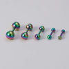 5Pcs 2.5/3/4/5/6mm Balls Cartilage Helix Ear Piercings Tragus Ball Studs Surgical Steel Barbell Earring Body Jewelry 16G - Image 4