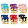 1 Pair Belly Dance Wrist Ankle Cuffs Bracelet Chiffon Gold Coin Costume Accessory Valentine's Day Gift Jewelry Women Girl - Image 2