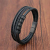 Stainless Steel Beaded Bracelet Men's Jewelry Classic Multilayer Braided Leather Bracelet Year Men Gift - Image 10