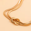 Unique Twisted Chunky Flat Snake Chain Necklace for Women Sexy Vintage Clavicle Choker Grunge Jewelry Gift - Image 5