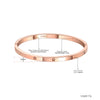 CZ Crystal 4mm Cuff Bangle For Women Classic Cubic Zirconia Love Titanium Stainless Steel Bracelet Jewelry - Image 5