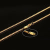 Men Women Necklace Gold Color Snake Miami Cuba Wheat Spiga Paima Link Round Box Curb Chain 24" Choker - Image 4