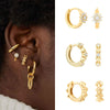 Crmya Gold Silver Filled Hoop Earrings For Women Opal Zircon Earring Hoops Mini Earings Ear Jewelry - Image 4