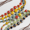 Colorful Distressed Retro Irregular Ceramic Beads Gift Neckalce artware Antique Necklaces Pendants For women # - Image 11