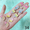 clip on earing girls children Pink jewelry child clip earrings Butterfly Shell Star flower ear clip for kids gift 5 Pairs - Image 8