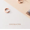 Modian Silver 925 Jewelry Minimalism Clear CZ Hoop Earrings for Women Sterling Silver 925 Anti-allergy Fine Jewelry Gifts