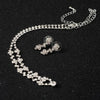 Rhinestone Necklace and Drop Earring Set in Multiple Color Styles - Image 22
