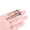 14 Gauge Stainless Steel Navel Piercing Ring with 10 mm Bar and Decorative Ends - Image 24