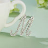 Rinhoo A-Z 26 Letter Word Cute Brooch For Women Men Rhinestone Crystal Silver Color Metal Pins Jewelry Accessories Birthday Gift - Image 4