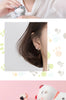 Modian Round Zircon Sweet Cute Exquisite Animal Claw 100% Anti-Allergy 925 Sterling Silver Hoop Earring for Women Fine Jewelry