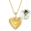 Heart Locket Pendant Necklaces for Women Openable Photo Frame Floral Stainless Steel Necklaces Family Love Collar - Image 11