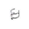 2pcs Stainless Steel Punk Rock Ear Clip Cuff Wrap Earrings No piercing-Clip On Cartilage Wrap Fake Earring - Image 3