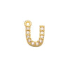 7x8mm Brass Cubic Zirconia Crystal 26 Letter Charms Pendants for Women Necklace Earring Jewelry Accessories Model - Image 13