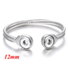 Snaps Jewelry Stainless Steel Snap Button Bracelet Cuff Bangle for Women Men Fit 12mm 18mm Snap Buttons Interchangeable Jewelry - Image 26