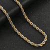 2/3/4/5/6mm Stainless Steel Twisted Rope Chain Long Necklace for Men Women Mixed Color Statement Punk Rock Metal Jewelry - Image 9