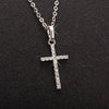 Crystal Cross Pendant Necklace in Gold-Tone or Silver-Tone - Image 6