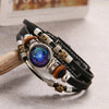 Charm Jewelry 12 Zodiac Weave Bracelets for Women Vintage Multi-layer Stainless Steel 12 Constellations Leather Bracelet - Image 3