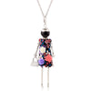 statement necklace pendant cute jewelry lady long necklace women flower charms pendant bohemian maxi accessory - Image 35