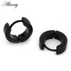 2pcs Gear Stripe Stainless Steel Women Men Huggies Ear Cuff Buckle Circle Hoop Earring Unisex Piercing Jewelry - Image 5