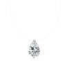 Cubic Zirconia Pendant Necklace Women Invisible Transparent Fishing Line Choker Oval Heart Star Geometric Necklaces - Image 19