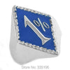 Black One Percent Biker Ring Stainless Steel Classic Motor Biker Men's Jewelry - Image 3