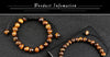 Braided Stone Bead Bracelet with Multiple Bead Sizes - Image 32