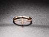 Thin Cross Accent Ring with Cubic Zirconia in Sizes 5 to 10 - Image 15