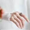 Silver Color Handmade Engagement Rings for Women Wedding Couple Creative Design Cute Fishs Jewelry Adjustable - Image 5