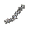 Big Letter Rhinestone Brooch Pins Women 2 Colors Geometric Punk Women Sweater Coat Jewelry Pin Gift - Image 4