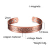 Copper Bracelet Men Magnetic Vintage Adjustable High Magnet Open Cuff Bangles Jewelry for Male Women - Image 10