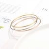 2mm Stainless Steel Single Thin Wire Circle Round Bangle Bracelet Women Simple Classic Jewelry Gold Silver Color 55cm 60cm 65cm - Image 5