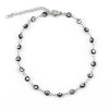 Stainless Steel Anklet Enamel Round Evil Eye Anklets Bracelets For Women Man Summer Jewelry Gifts 23cm(9") long, 1 Piece - Image 9