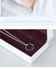 Modian Classic Sterling Silver 925 Minimalism Round Circle Pendant Necklace for Women Adjustable Necklace Fine Jewelry Gift