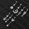14G Animal Heart Dangle Belly Button Rings Steel Curved Navel Barbell Ring Body Jewelry Piercing Ombligo for Women Girl - Image 4