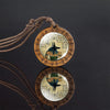 Ancient Egyptian Necklace Ankh Glass Dome Wooden Pendant Rope Chian Necklaces Egypt Cross Anubis Scarab Isis Goddess Jewelry - Image 4