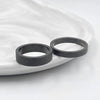 Simple 3mm 5mm Woman Men's Couple Black Titanium Ring Matte Finished Finger Ring Jewelry for Male Wedding Bands Gift - Image 4