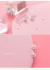 Modian Romantic Snowflake Clear CZ Lady Stud Earrings for Women 925 Sterling Silver Tiny Earrings for Girl Gfits Original Design