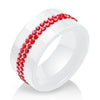 High Qulity Women Jewelry Ring   Black And White Simple Style Comly Crystal Ceramic Rings for Women